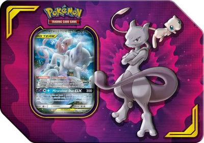 POKEMON POWER PARTNERSHIP TIN [MEWTWO & MEW GX] - SM - UNIFIED MINDS (SM11) - PokemonTCGBoost