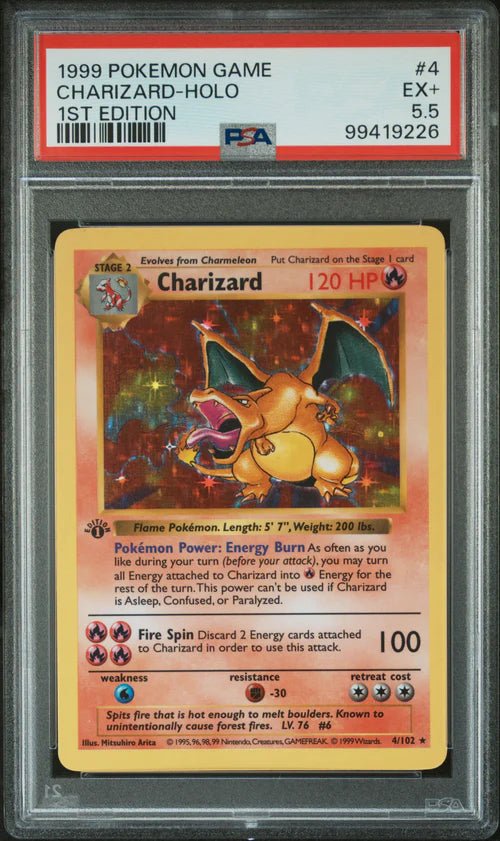 PSA 5.5 CHARIZARD - HOLO 1ST EDITION - PokemonTCGBoost